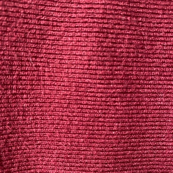 🎄NWT MEROKEETY Off Shoulder Ribbed Knit Sweater Dress Wine Red Fall Mini Dress M - Picture 6 of 8